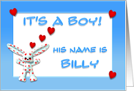 It's a boy, Billy