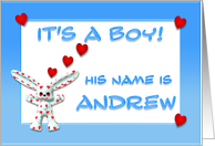 It's a boy, Andrew