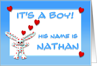 It's a boy, Nathan
