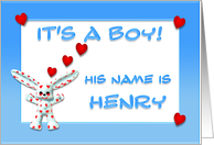 It's a boy, Henry