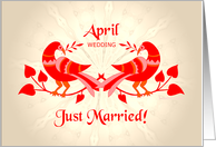 april wedding, birds...