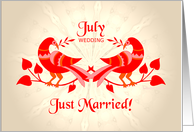 july wedding, birds...