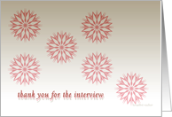 business interview thank you card