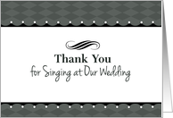 Thank You to Wedding...