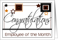 Congratulations Employee of the Month- Business Card