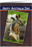 Happy Australia Day - Wallaby Snapshot Card