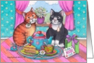 Cats & Mother’s Day Tea (Bud & Tony) card