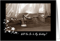 Will You Be In My Wedding? Request Invitation card