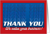Thank you - We value your business card