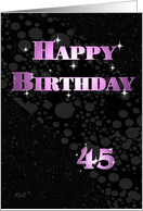 Sparkle Birthday: 45