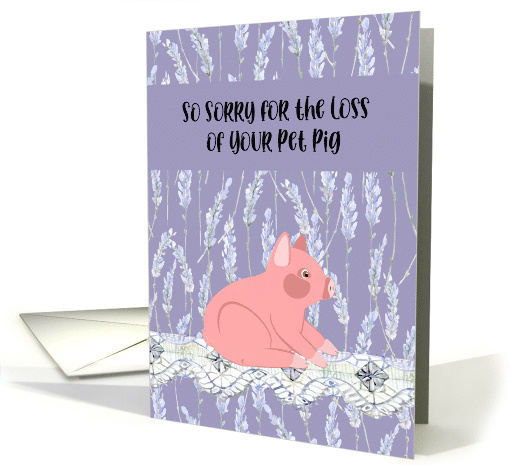 Sympathy for Pet Pig card (1747318)