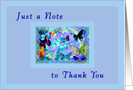Thank you note, For...