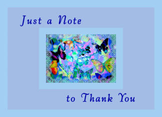 Thank you note, For...