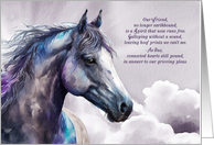 Horse Pet Sympathy Shades of Purple Earthbound Spirit card