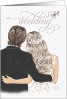Will You Be in Our Wedding Bride and Groom card