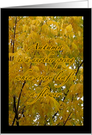Autumn Gold Card