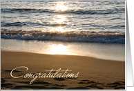 Waves Congratulations on Engagement Card