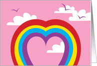 Rainbow heart -...