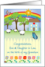 Congratulations to Son & Daughter in Law, for Grandson card