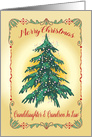 Christmas for Granddaughter & Grandson in Law, tree card