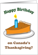 Birthday on Canadian...