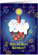 Cinco De Mayo / Birthday, cupcake card