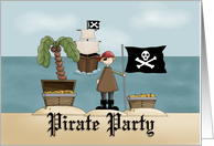 Pirate Party Invitation card