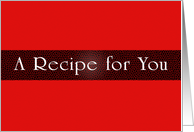 Red Recipe for You
