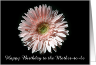 Pink Daisy, Happy Birthday Mother-to-be card