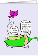Caterpiller and Butterfly Card