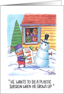 Christmas snowman -...