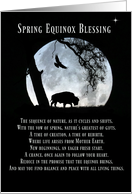 Native American Inspired Spring Equinox Blessing With Buffalo Moon card