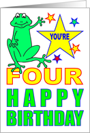 YOU'RE FOUR HAPPY...