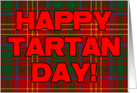 Tartan Day Scottish Plaid card