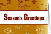 Season's Greetings...