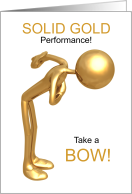 Congratulations Solid Gold Performance card