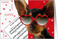 Valentine’s Day Card with Funny Dog card