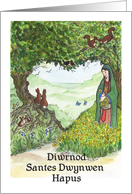 St Dwynwen’s Day Card, Welsh Valentine card