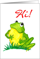 Green Frog Greeting...