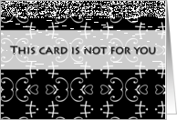 This Card Is Not For...