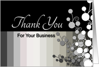 Thank You For Your Business card