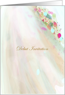 Debut Invite soft flowing fabric card