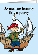 Pirate Birthday Party Invitation card