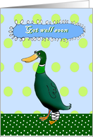 Get well soon, duck...