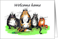 Welcome home, cats,...