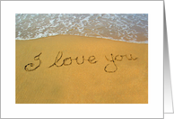 I love you, beach...