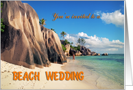 Beach wedding...