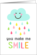You make me smile,...