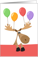 Happy cartoon moose...