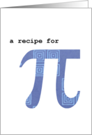 A Humorous Pi Recipe...
